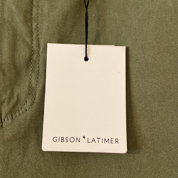 Gibson & Latimer Sage color Pants size 8 inseam 27” high rise relaxed chino - Picture 3 of 16